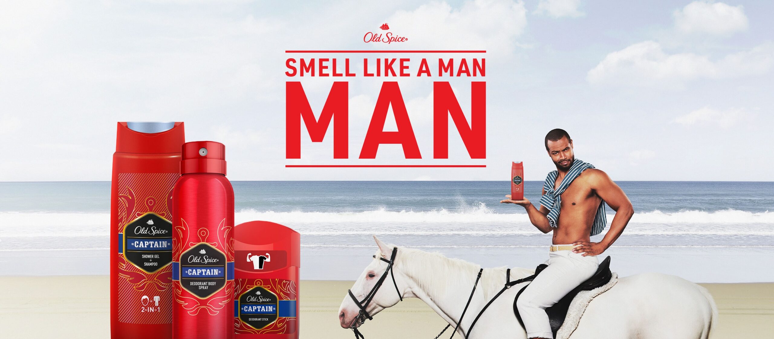 old spice commercial horse